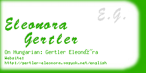 eleonora gertler business card